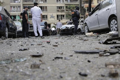 Il luogo dell'attentato contro Barakat 3