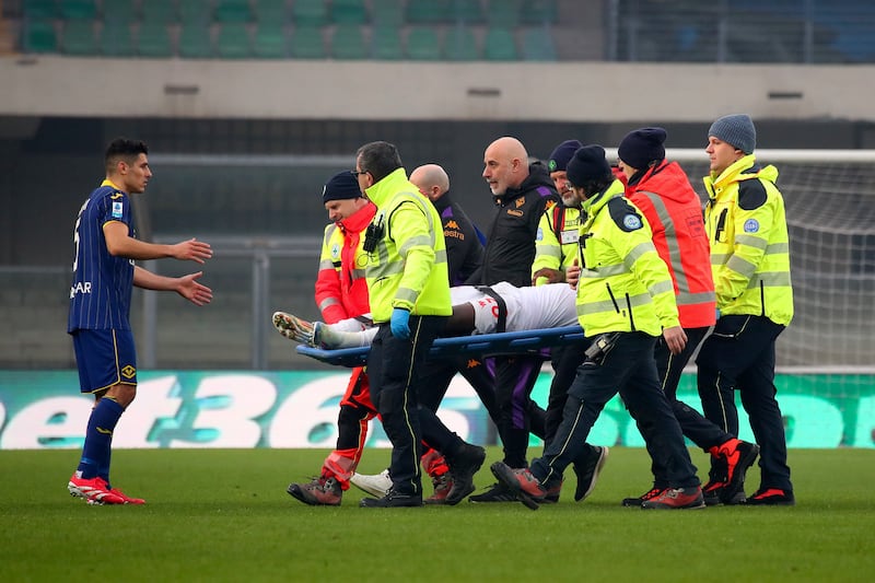 Hellas Verona Fiorentina Kean infortunio