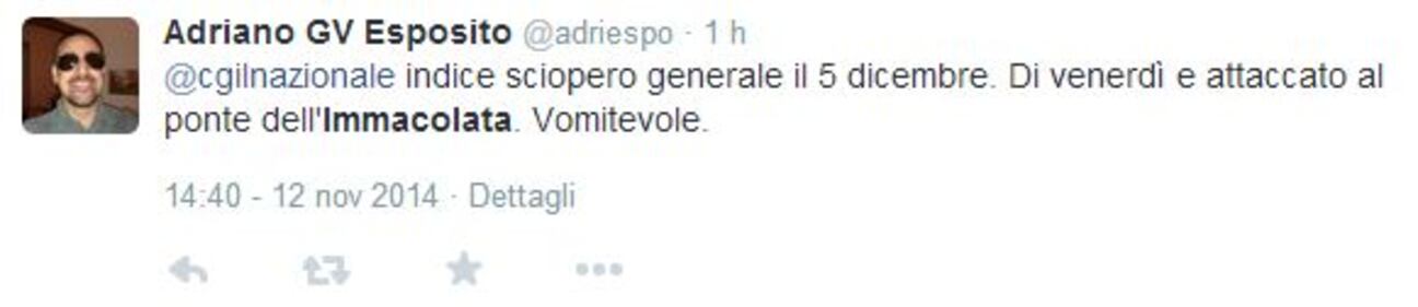 Twitter contro la Cgil: "Così allungano il ponte" 6