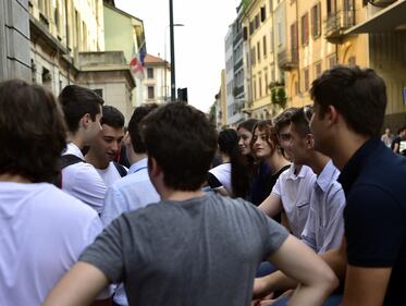 Gli studenti alla prima prova degli esami di Maturità 2019 7