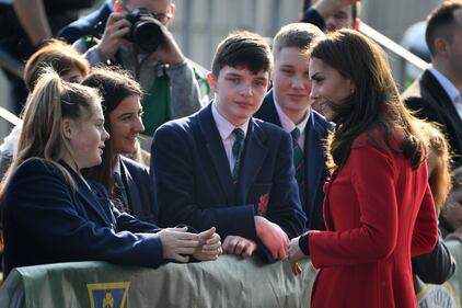 William e Kate in visita all'Irish Football Association a Belfast 2