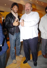 Bud Spencer e Walter Nudo al Roma Moto Expo Spazio Etoile (2012)