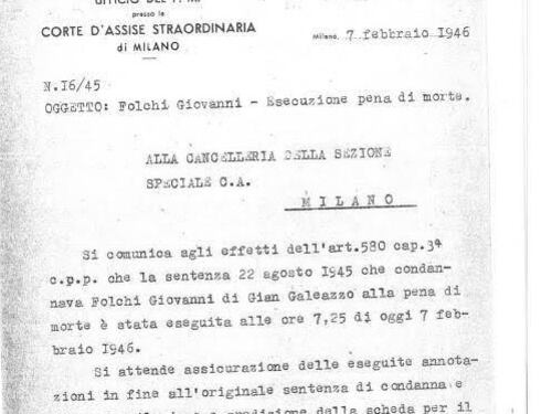 Così 70 anni fa a Milano l'ultimo fucilato di Stato