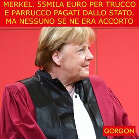 La satira del giorno. La toilette della Merkel 1