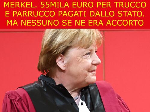La satira del giorno. La toilette della Merkel