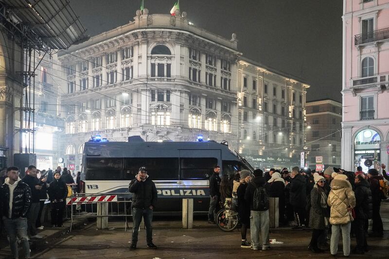 Festeggiamenti del capodanno 2025 a Milano 3