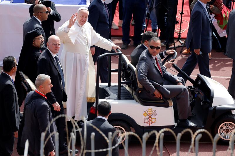 Il Papa dice messa al Cairo 8