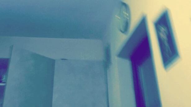 mysterious face on the wall