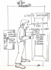 La vignetta del giorno - Conte si prepara all'incontro con l 'Europa 1