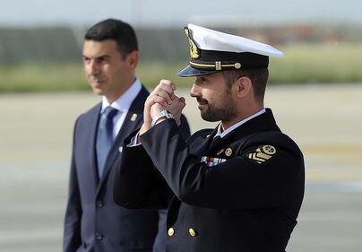 Salvatore Girone atterra a Roma 2