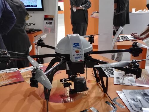 In fiera la sicurezza arriva dal cielo con i droni