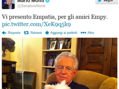 Monti rinnega Empy e accusa la Bignardi