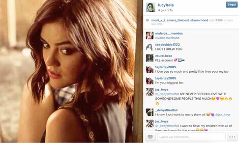 Lucy Hale e le Pretty Little Liars: come si rivelano su Instagram 16