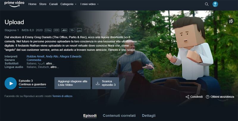 Amazon Prime Video: Upload