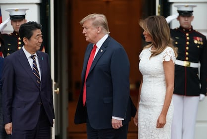 Trump e la first Lady Melania alla Celebration of Military Mothers alla Casa Bianca 7