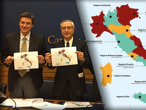 Il Pd vuole "ridisegnare" l'Italia: ecco le Regioni che spariranno