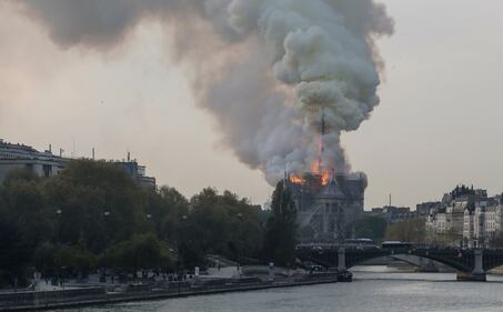 Parigi, la cattedrale di Notre Dame in fiamme 10