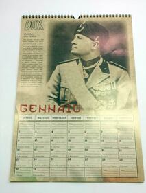 Il calendario di Mussolini esposto in un supermarket dell'imperiese 4