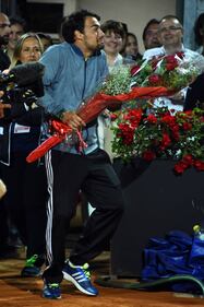 Flavio Pennetta si commuove a Roma 2