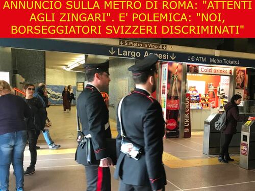 La satira del giorno. Metropolitana razzista