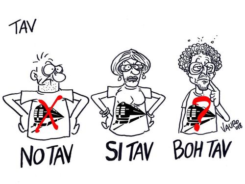 Ora Travaglio non pubblica la vignetta di Vauro su Toninelli e la Tav