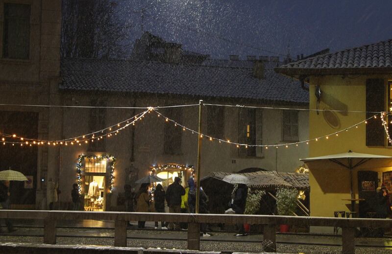 Arriva la prima neve a Milano 12