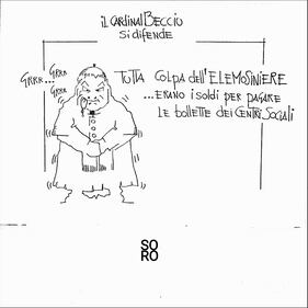 La vignetta del giorno: il Cardinal Becciu si difende 1
