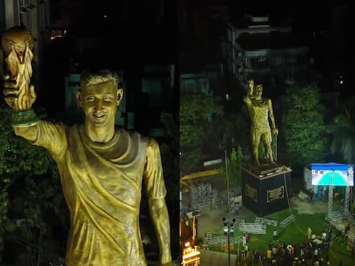 Messi, svelata la statua da record alta 21 metri in suo onore, ma non si trova in Argentina