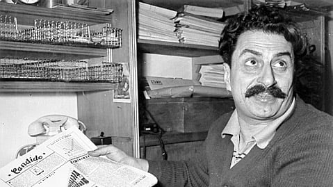 Lato inedito del "padre" di Don Camillo. Che usò sempre ogni mezzo per narrare...
