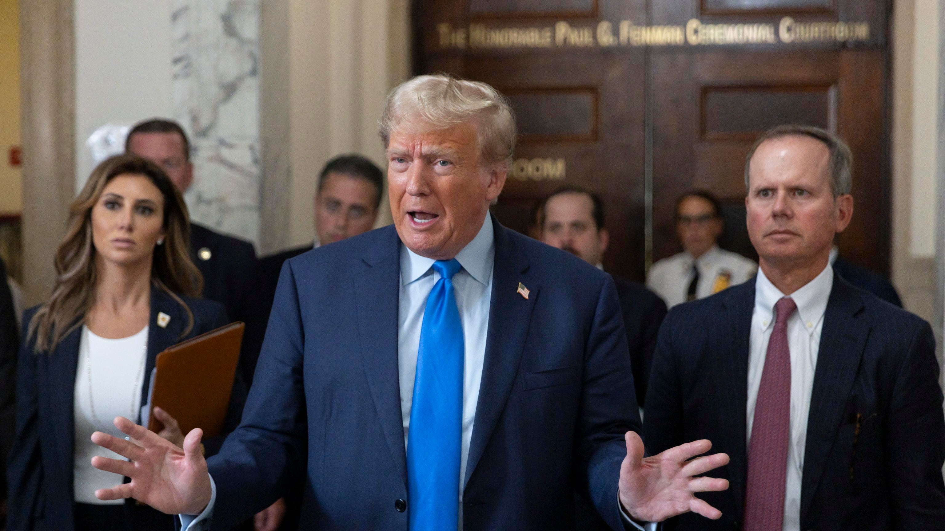 Trump alla sbarra, in gioco l'impero
