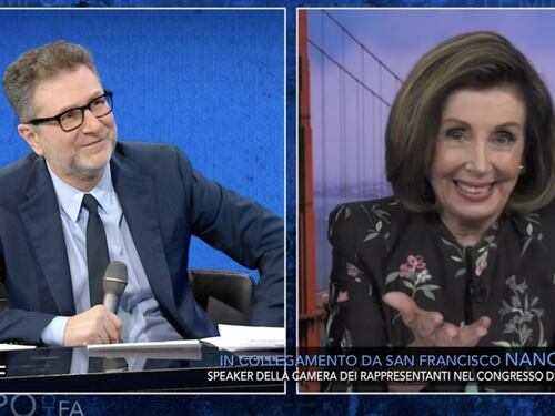 Nancy Pelosi da Fazio: "Sì, Putin è un killer"