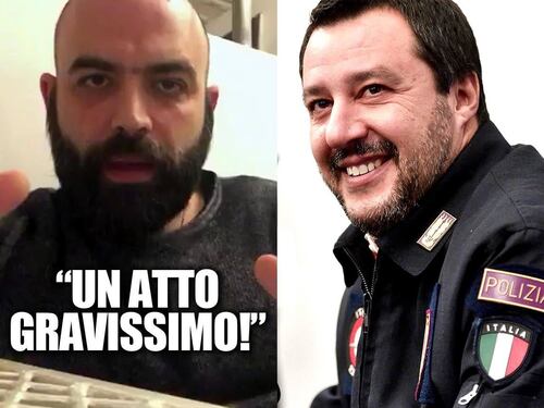 Saviano usa le forze dell'ordine pur di attaccare (ancora) Salvini