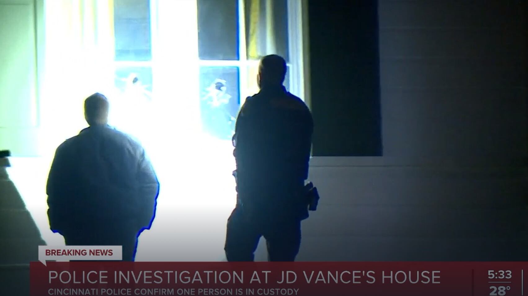 Incidente alla casa di JD Vance: "Finestre rotte, fermato un sospettato"