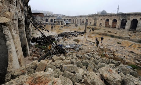 La moschea degli Omayyadi in macerie 6