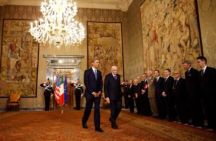 Napolitano riceve Obama al Quirinale 10