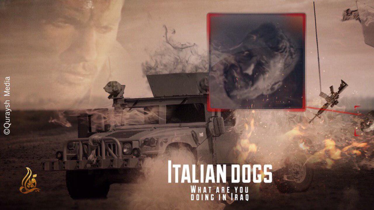 Simpatizzanti dello Stato islamico: "Cani italiani, cosa ci fate in Iraq?"