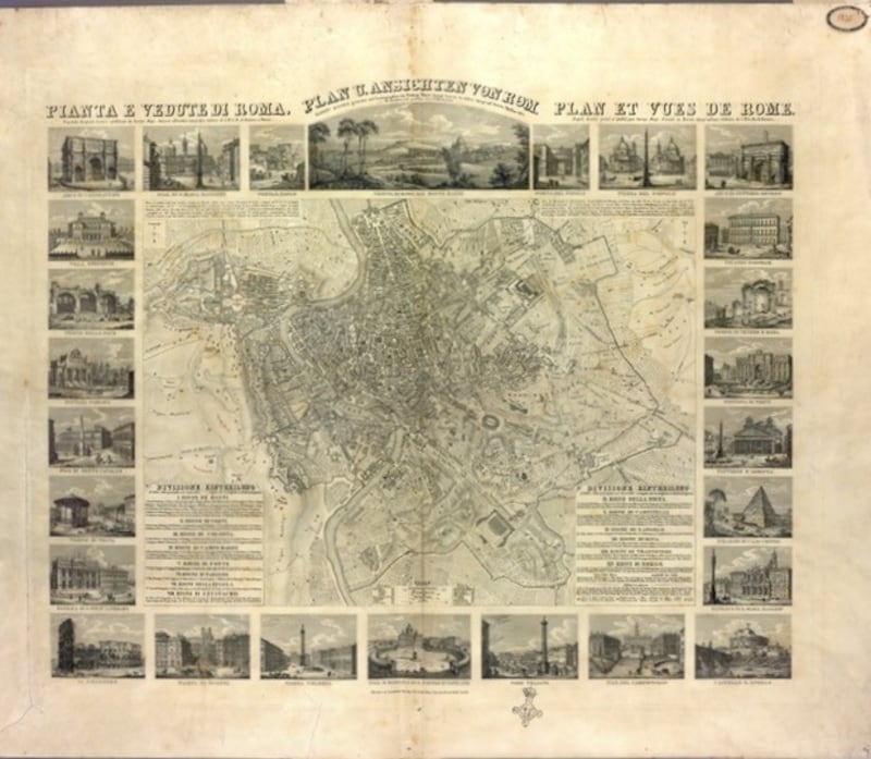 antica pianta di Roma