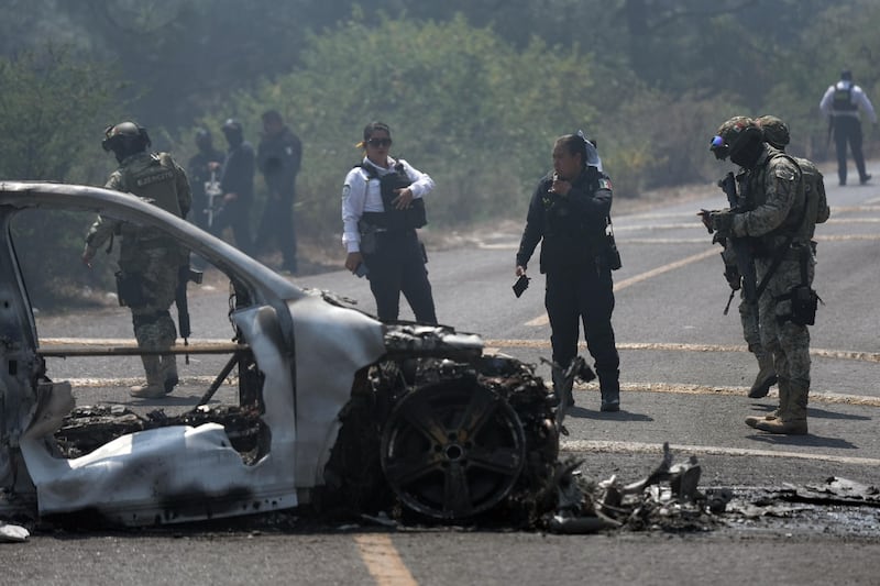 Scontri in Messico dopo l'uccisione di "El Mecho" - FOTO 9