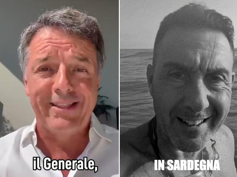 Mezze maratone e nuotate in mare aperto: il social dissing Renzi-Vannacci