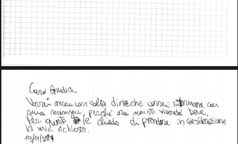 Le lettere del bambino allontanato dalla mamma: "voglio tornare a casa" 3