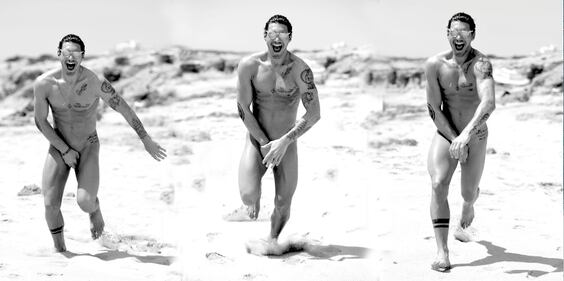 Stefano corre (nudo) dalla sua Belen 1