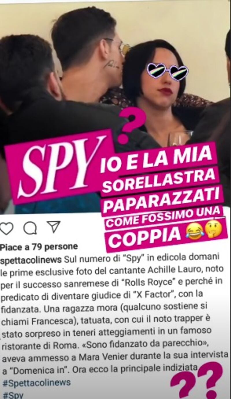 Achille Lauro smentisce il gossip