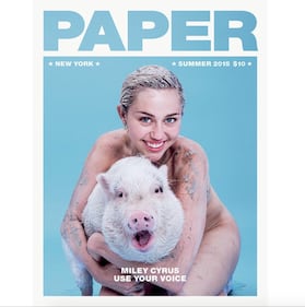 Miley Cyrus nuda in copertina 1
