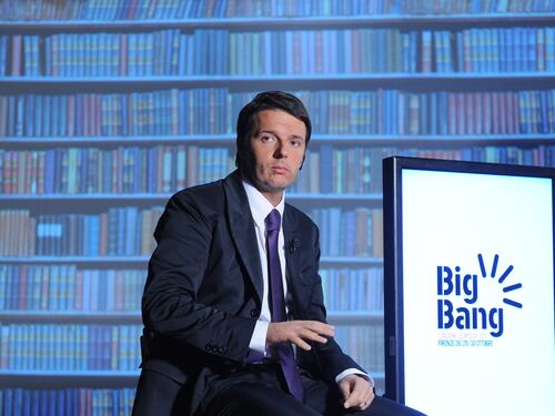 Renzi porta a cena l'alta finanza