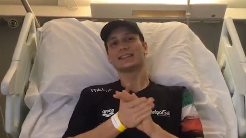 Manuel Bortuzzo, il video messaggio per i sostenitori dopo il ferimento