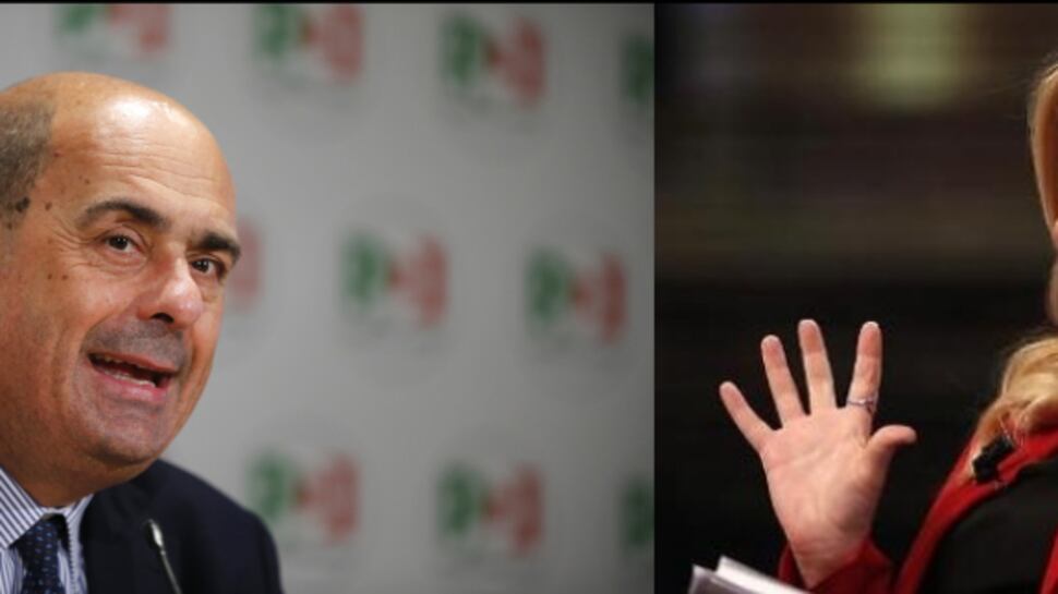 Zingaretti fa la lezioncina alla Meloni e lei: "Tu governi con odiatori seriali"