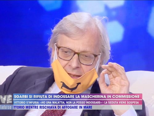 Sgarbi ora incenerisce la Lucarelli e Scanzi: "Se Briatore fosse morto"