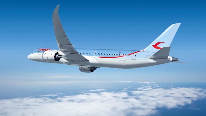 Il terzo 787 Dreamliner di Neos atterra a Milano Malpensa