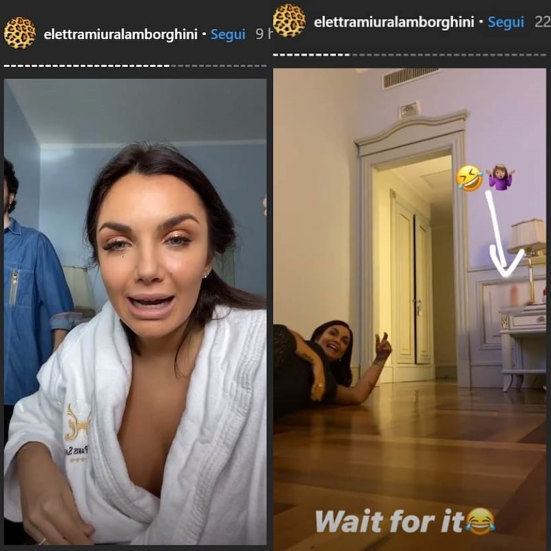 Elettra Lamborghini social