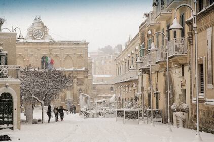 Lo spettacolo dei Sassi di Matera sotto la neve 8